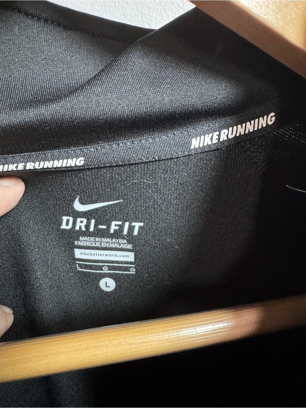 Nike Dri-FIT Black Running Hoodie